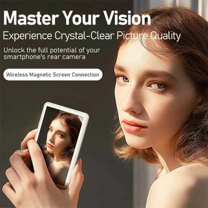 Dispositivo di Mirroring Wireless 6-in-1 – Schermo Magnetico, Monitor Posteriore, Selfie Bluetooth