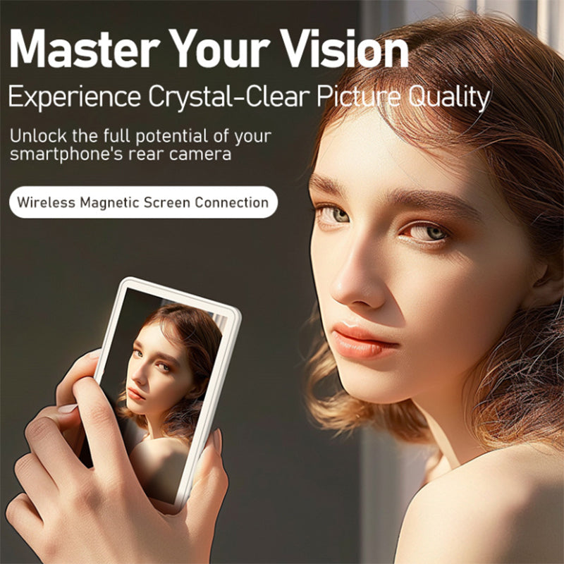 Dispositivo di Mirroring Wireless 6-in-1 – Schermo Magnetico, Monitor Posteriore, Selfie Bluetooth X40 Gen 2