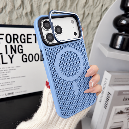 Mediatech Cover Magnetica Antiurto con Design a Nido d’Ape, Supporto Stand e Dissipazione del Calore per iPhone-CS11