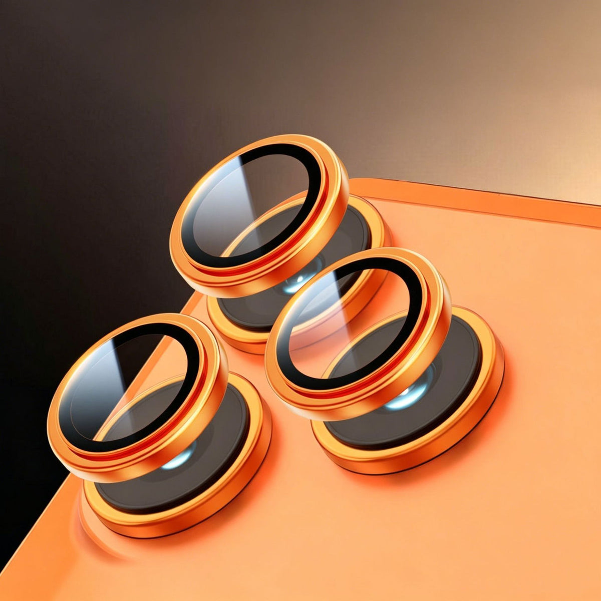 Cerchietti copri-lente effetto metallo per iPhone – Proteggi Obiettivo e Lenti, Design Singolo per Fotocamera - 1021
