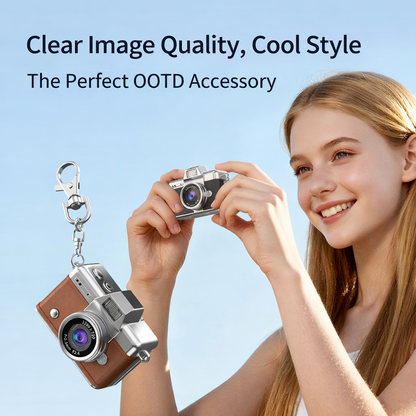 Mini Fotocamera Digitale portatile | Schermo Selfie Rotante 180° | Foto e Video HD 1280x720P | 32GB incluso- LK-027