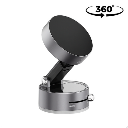 Mediatech Supporto magnetico per smartphone con ventosa a vuoto, pieghevole e salvaspazio — perfetto per auto, casa e scrivania - A3