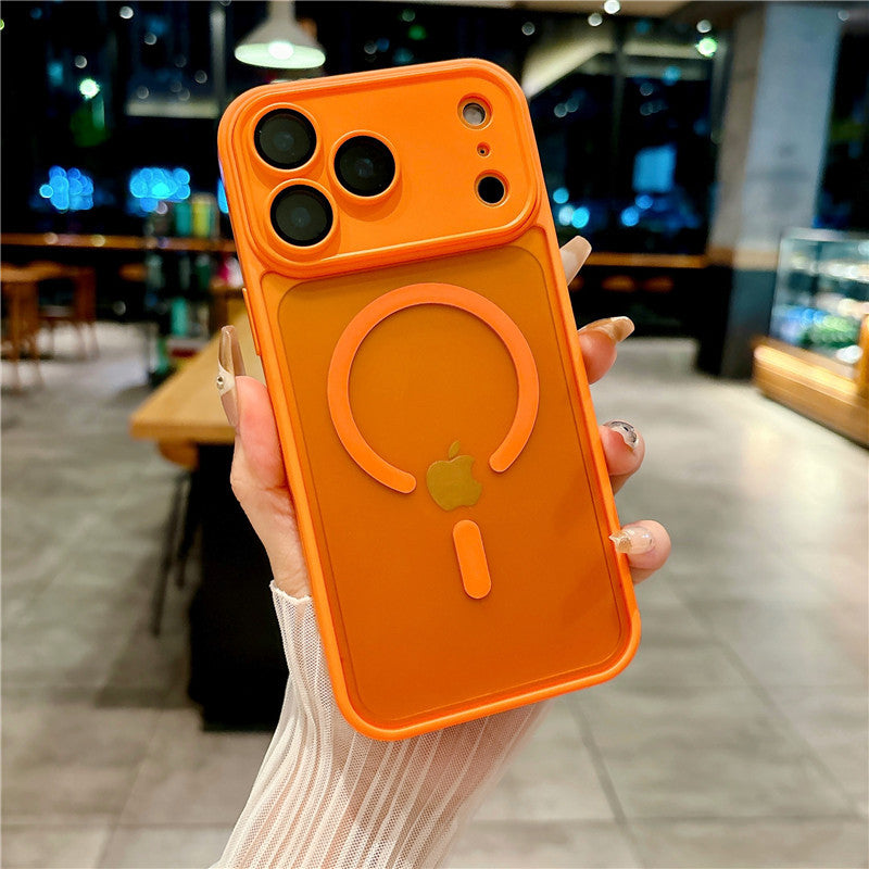 Mediatech Cover per iPhone con Protezione Fotocamera completa - Trasparente Effetto Fumé - Compatibile con MagSafe – 6048