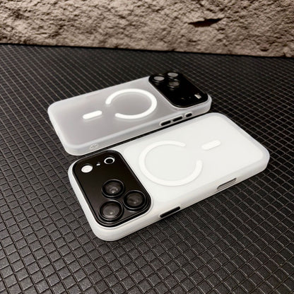 Cover per iPhone con Protezione Fotocamera completa - Trasparente Effetto Fumé - Compatibile con MagSafe – 6048
