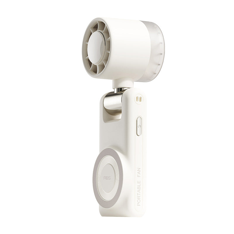 Ventilatore Portatile USB con sistema di Raffreddamento a Semiconduttore | Magnetico con Supporto Pieghevole 180° | Mini Ventilatore Ricaricabile 3600mAh | 100 Livelli di Velocità | Display Digitale -GT22