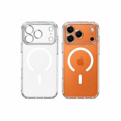 Cover Trasparente PC + TPU per iPhone – Antiurto, Anti ingiallimento ,Anti-Impronte e Anti-Graffio, Alta Trasparenza, Compatibile con MagSafe – 1110