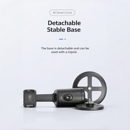 Supporto smartphone con gimbal AI e tracciamento facciale｜Auto tracking｜Controllo doppio: gesti + remoto｜Senza app｜Ideale per live e video - Q12