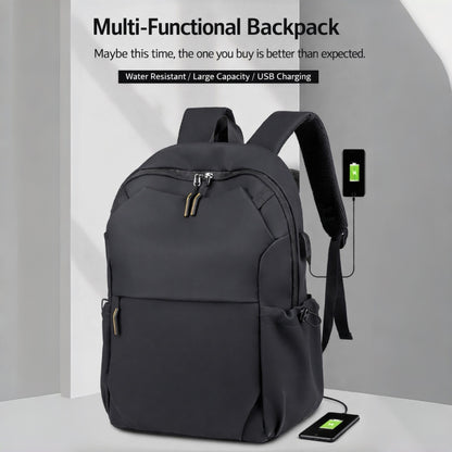 Zaino Multifunzione per Business, Pendolarismo, Uso Quotidiano e Viaggi, con Ricarica USB, Impermeabile, Riflettente e Scomparti Multipli - ZM2217