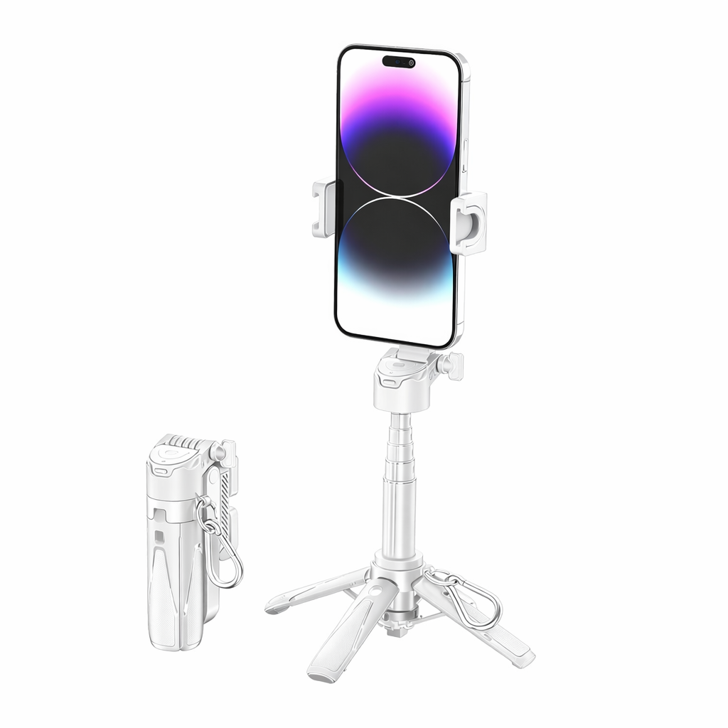 Mini Treppiede Selfie Stick Bluetooth Pieghevole｜Design leggero · Riprese multi-scenario · Telecomando wireless｜Leggero e pratico · Scatta in libertà｜Versione MagSafe disponibile – P15 MINI