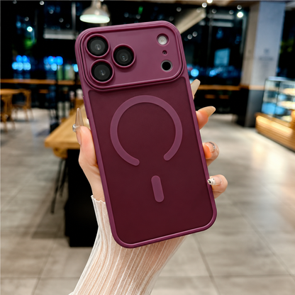 Mediatech Cover per iPhone con Protezione Fotocamera completa - Trasparente Effetto Fumé - Compatibile con MagSafe – 6048