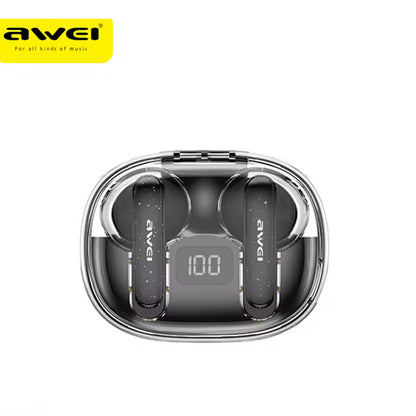 Awei T86-ENC – Auricolari Wireless Bluetooth 5.3 🎶 | ENC Noise Cancelling 🔇 | Display LED 🔋 | Custodia 500mAh ⚡ | Gaming Mode 🎮 | IPX6