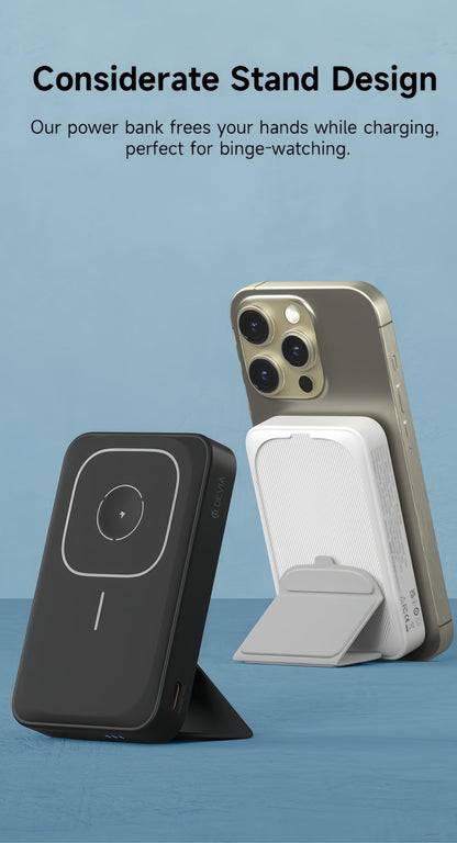 Power Bank Magnetico 10.000mAh con Supporto - Compatibile anche con Apple Watch - Ricarica Rapida 20W - 20M