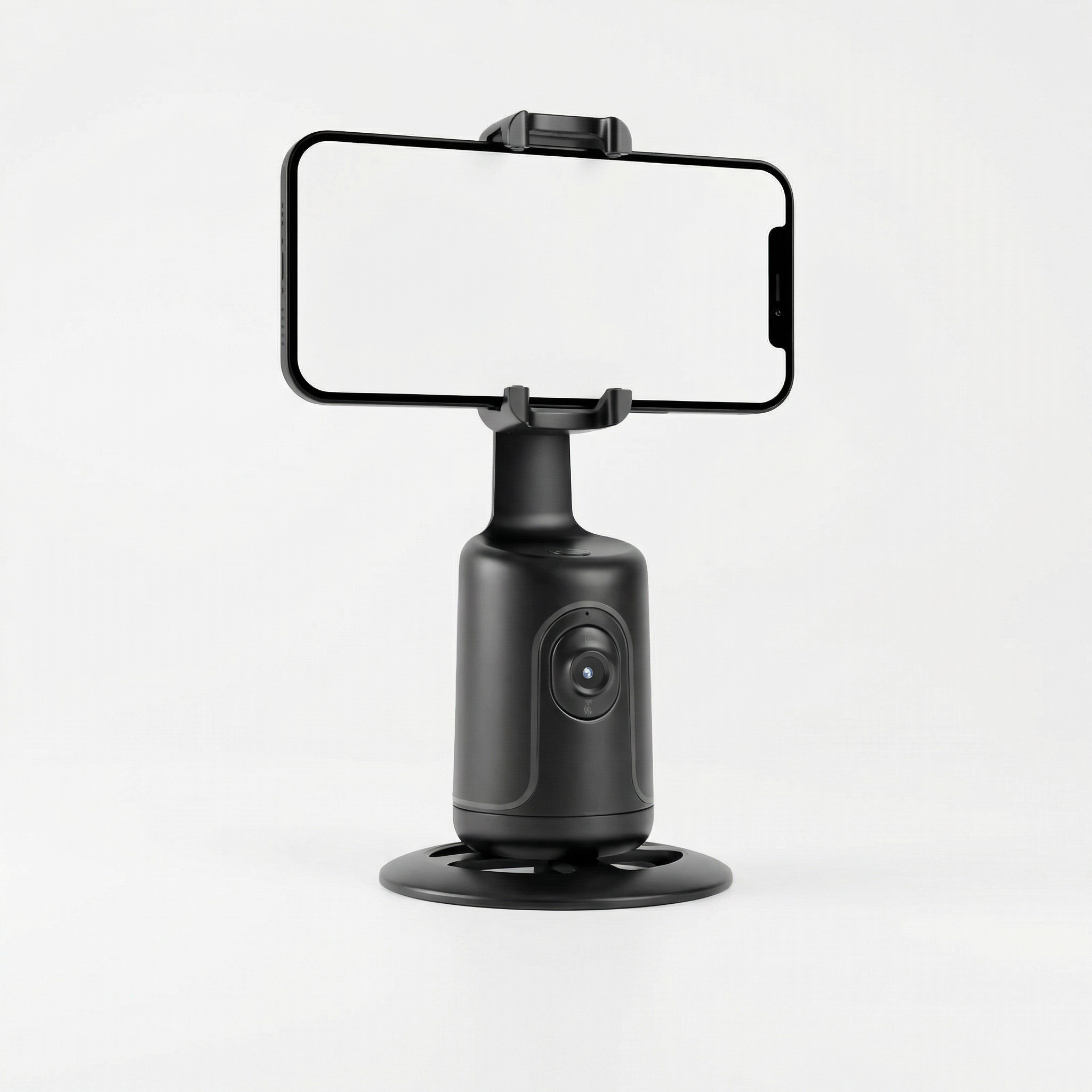 Supporto smartphone con gimbal AI e tracciamento facciale｜Auto tracking｜Controllo doppio: gesti + remoto｜Senza app｜Ideale per live e video - Q12