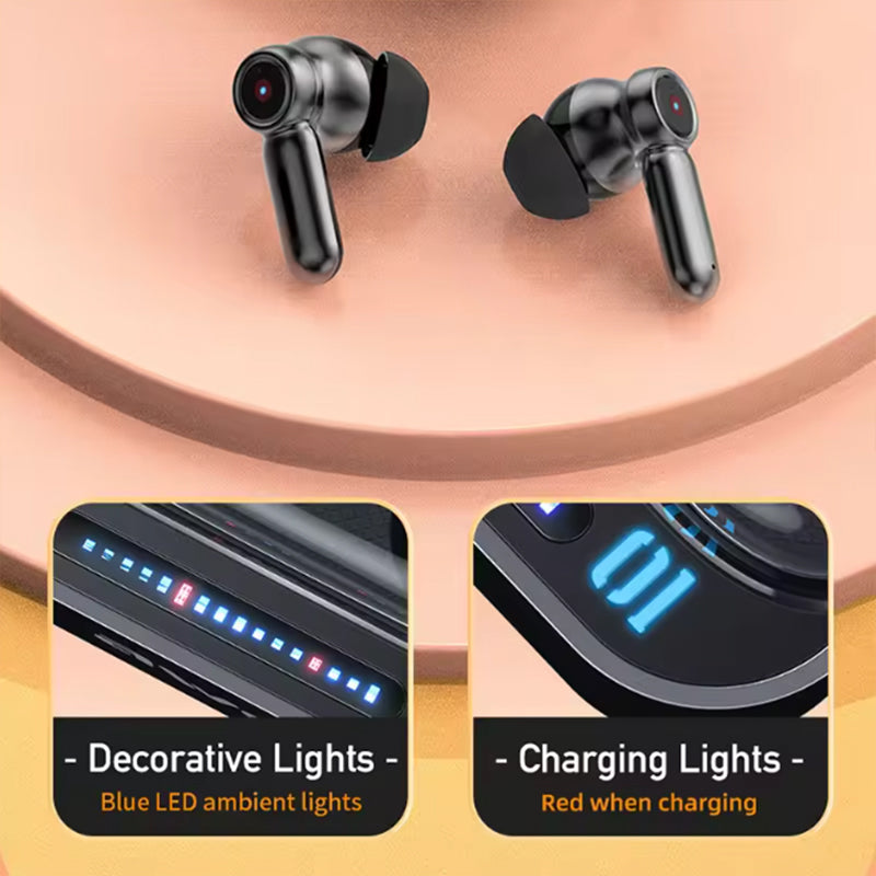 Awei T58 ANC – Auricolari Wireless Bluetooth 5.3 🎶 | Cancellazione Rumore Attiva 🔇 | 300H Autonomia 🔋 | IPX6 Sport 💦 | Custodia LED Futuristica ✨