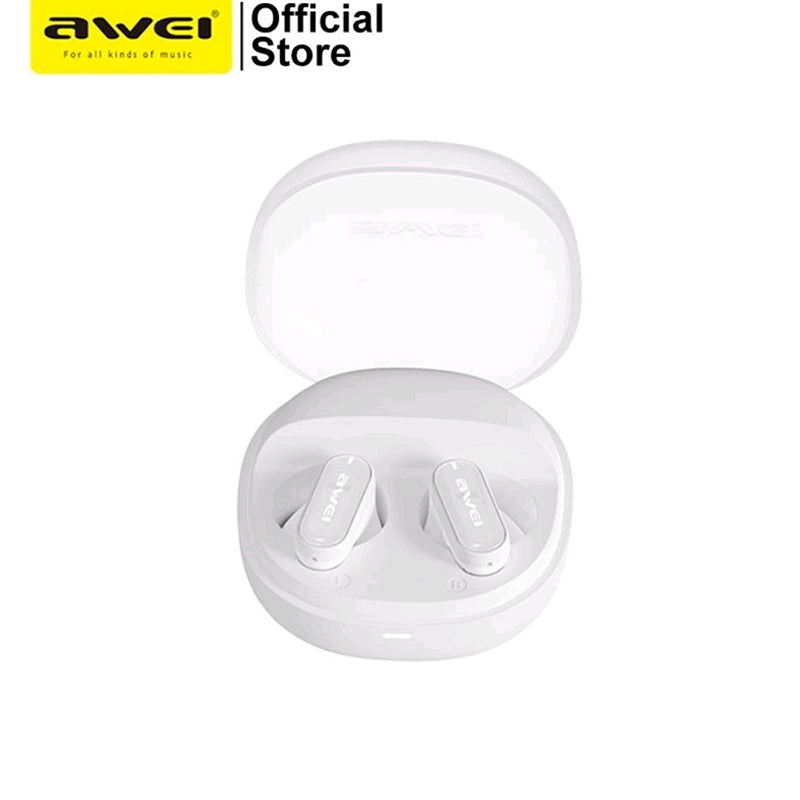 Awei T76 Auricolari Bluetooth 5.4 Sport | HiFi Suono 13mm | Chiamate HD | Custodia 300mAh | Design Mini Ultra-Leggero