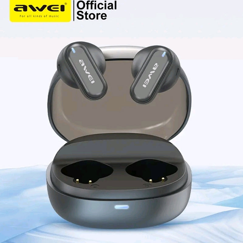 Awei T76 Auricolari Bluetooth 5.4 Sport | HiFi Suono 13mm | Chiamate HD | Custodia 300mAh | Design Mini Ultra-Leggero