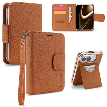 Cover a Libro 2 in 1 Magnetica e Staccabile per iPhone Duo, Custodia Portafoglio in PU con Porta Carte, Supporto Verticale e Orizzontale, Chiusura Magnetica e Laccetto-DUO-L01