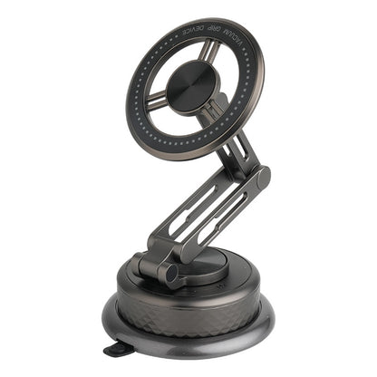 Supporto Magnetico a Ventosa in Metallo, Pieghevole e Regolabile, Rotazione a 360°, Multisuperficie per Auto, Casa e Ufficio, Ideale per Cruscotti e Superfici Lisce – X2-102