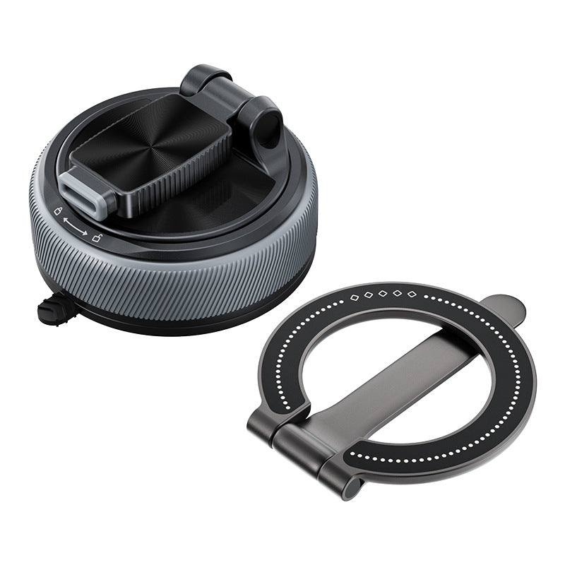 Supporto Magnetico 2 in 1 con Anello MagSafe | Rotazione 360° | Ventosa Ultra Forte Multiuso per Auto, Casa e Uso Quotidiano - A20
