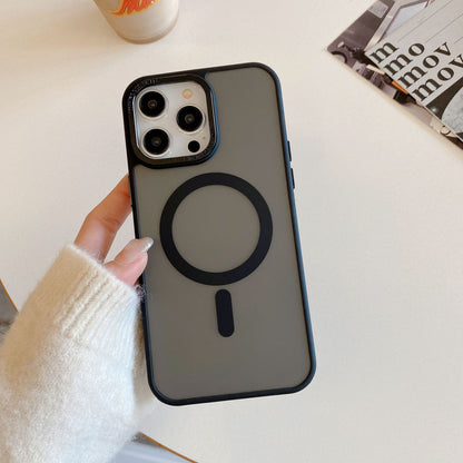 Cover per iPhone - Trasparente effetto fumé - Soft touch + Anti impronte - compatibile per magsafe - 6030