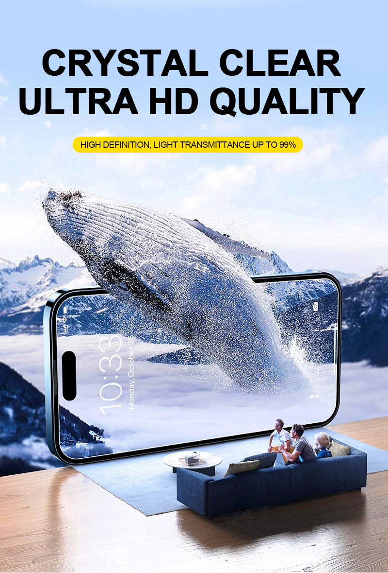 Pellicola in vetro temperato – HD ultra trasparente o anti-spia privacy, protezione totale - installazione rapida senza bolle e polvere - PL01/PL02