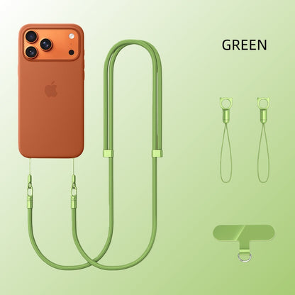 Cordino Universale Regolabile per Smartphone – Doppio Cordino Intrecciato con Moschettoni in Metallo e Piastra TPU - CD02