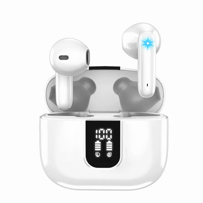 Auricolari Bluetooth con Cancellazione Ibrida del Rumore | Display LED | 6 Microfoni | ANC + ENC Anti-Vento - AB01