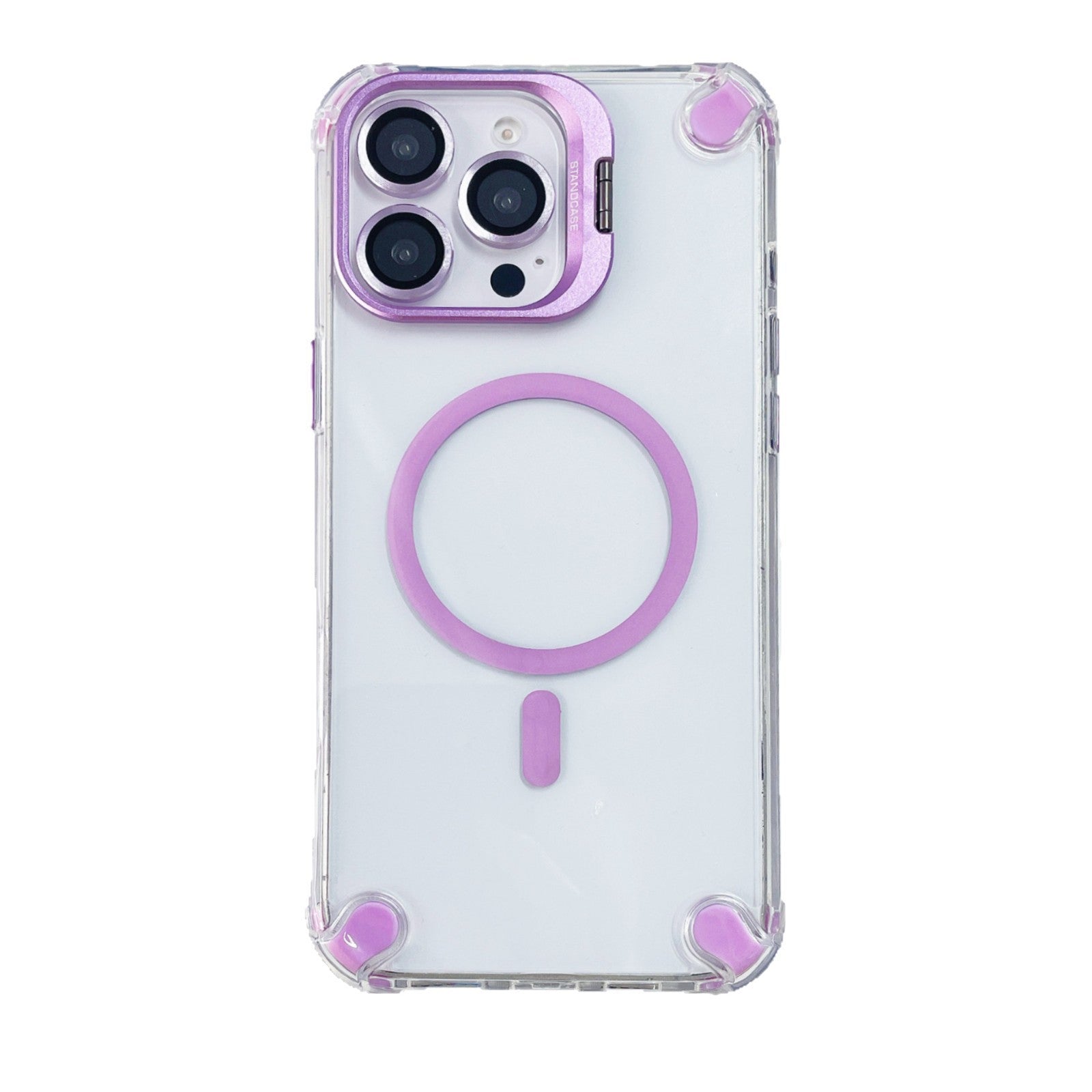 Cover Trasparente con Supporto Integrato nella Cornice Fotocamera per iPhone | MagSafe & Anti-Urto