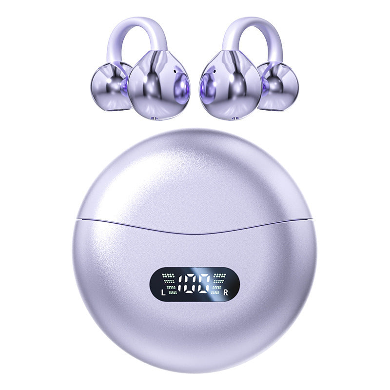 Auricolari Bluetooth| Design open-ear a clip | Non in-ear | Bluetooth 5.4 | Lunga autonomia - M79
