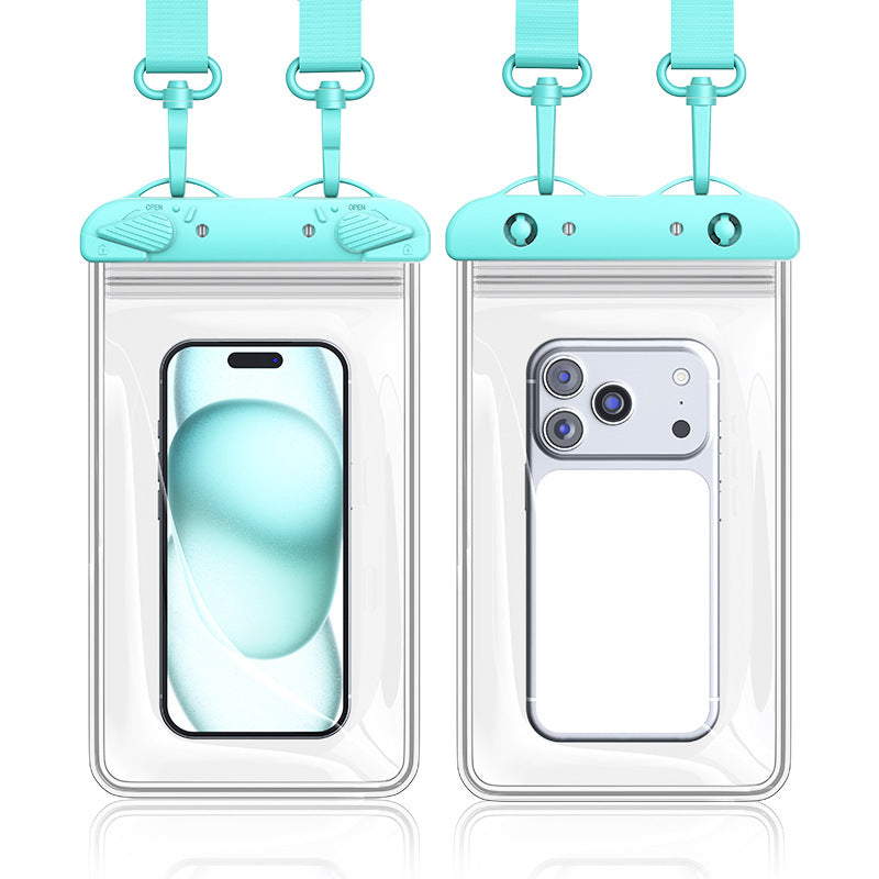 Custodia Impermeabile Universale per Smartphone fino a 8 Pollici con Tracolla Regolabile – Touch Sensibile, IPX8 fino a 30 Metri, Porta Cellulare Waterproof per Mare, Piscina, Spiaggia e Kayak-J011