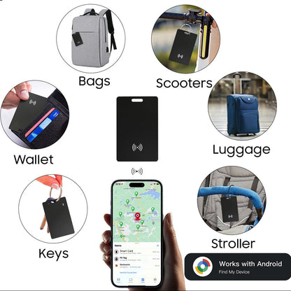 Dispositivo Anti-Smarrimento Ultra Slim – Compatibile con Android - Find Hub , Ricarica Wireless, Impermeabile, Solo 13g – K2