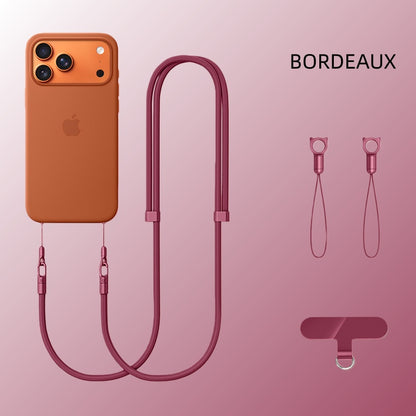 Cordino Universale Regolabile per Smartphone – Doppio Cordino Intrecciato con Moschettoni in Metallo e Piastra TPU - CD02