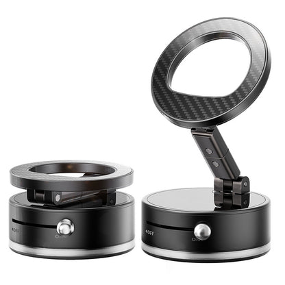 Supporto magnetico auto ultra potente | Ventosa a vuoto | Rotazione 360° | Design pieghevole fibra di carbonio -A7 PRO