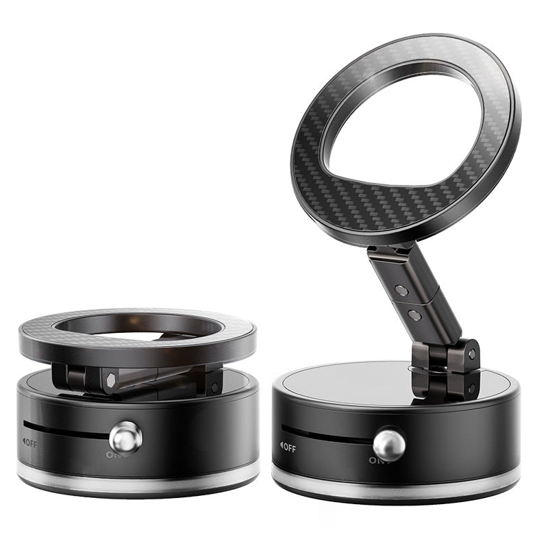 Supporto magnetico auto ultra potente | Ventosa a vuoto | Rotazione 360° | Design pieghevole fibra di carbonio -A7 PRO