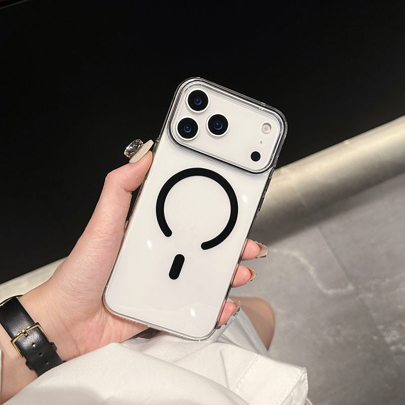 Cover Trasparente Magsafe per iPhone | PC Rigido Anti-Graffio e ingiallimento  – Stile Minimal-CS08
