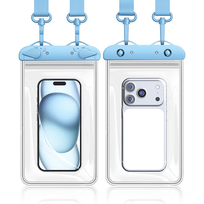 Custodia Impermeabile Universale per Smartphone fino a 8 Pollici con Tracolla Regolabile – Touch Sensibile, IPX8 fino a 30 Metri, Porta Cellulare Waterproof per Mare, Piscina, Spiaggia e Kayak-J011