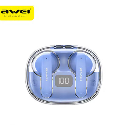 Awei T86-ENC – Auricolari Wireless Bluetooth 5.3 🎶 | ENC Noise Cancelling 🔇 | Display LED 🔋 | Custodia 500mAh ⚡ | Gaming Mode 🎮 | IPX6