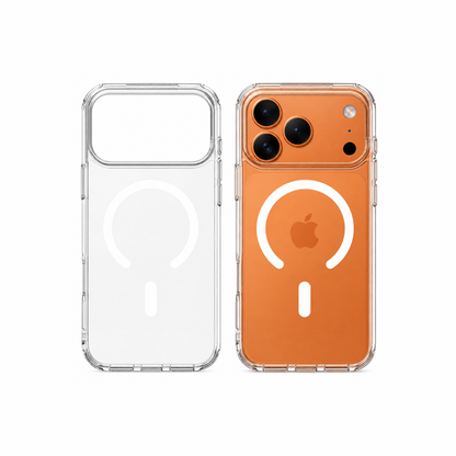 Cover Trasparente PC + TPU per iPhone – Antiurto, Anti ingiallimento ,Anti-Impronte e Anti-Graffio, Alta Trasparenza, Compatibile con MagSafe – 1110