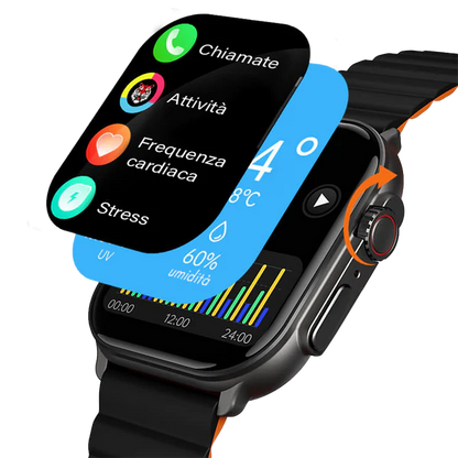 Smartwatch AMOLED 2,01” – Chiamate Bluetooth, Cinturino Magnetico, Autonomia 15 Giorni - SF1