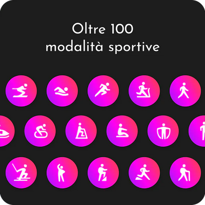 Smartwatch AMOLED 2,01” – Chiamate Bluetooth, Cinturino Magnetico, Autonomia 15 Giorni - SF1