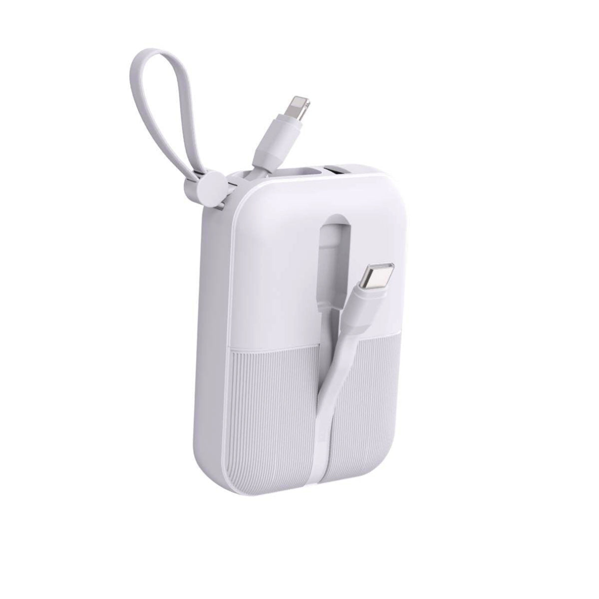 Power Bank 9000 mAh – dotato di 2 porte di uscita e 2 cavi integrati (Type-C e Lightning) – ricarica veloce 22.5W (5V/9V/12V) - SP-103