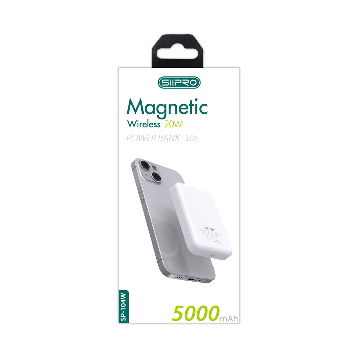 Mag Power Bank 5000 mAh - ricarica veloce 20W (5V/9V/12V) - compatibile con MagSafe - SP-104