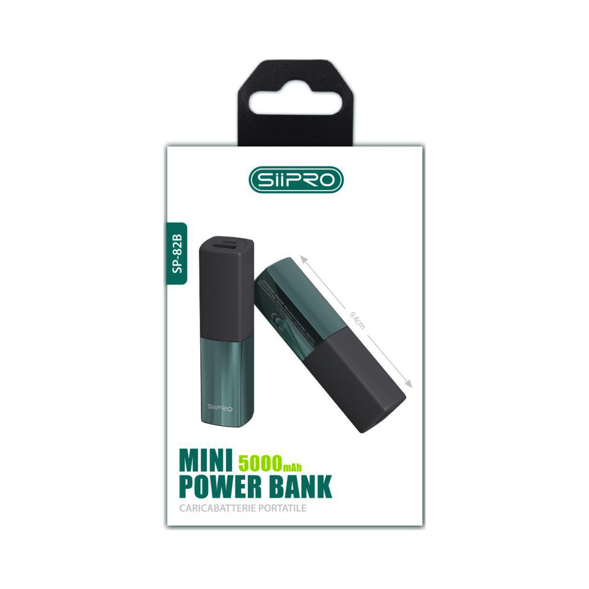 Mini Power Bank 5.000 mAh 10W – Formato rossetto – Solo 95g – Uscite USB-A e Type-C - SP-82