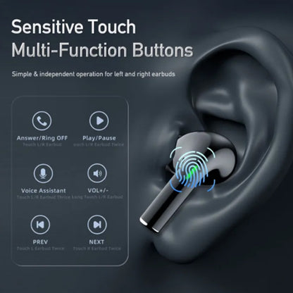 🎧 Awei T29 Pro – Auricolari Bluetooth 5.3 Gaming & Musica | Bassi Potenti, LED RGB, Ultra-Low Latency 65ms, Ricarica Rapida 10min=3h, Waterproof IPX5, Touch Control Smart