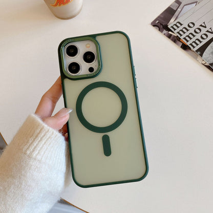 Cover per iPhone - Trasparente effetto fumé - Soft touch + Anti impronte - compatibile per magsafe - 6030
