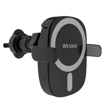 Caricabatterie Wireless Auto 15W con Bloccaggio Automatico – Supporto Magnetico per Smartphone