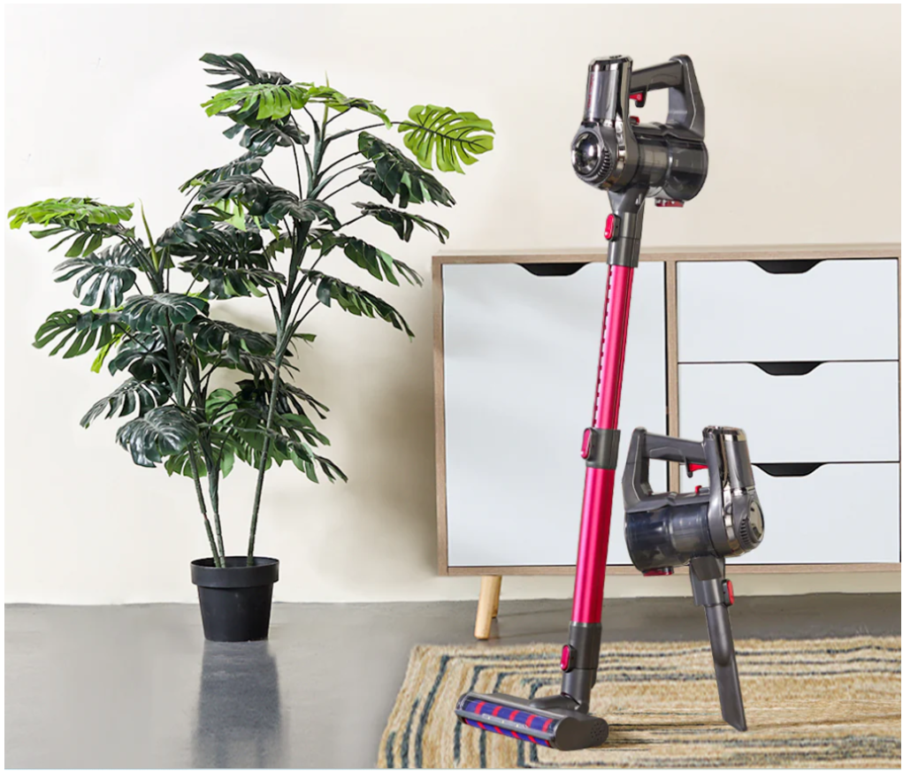 Aspirapolvere Senza Fili Swiss Pro+ 150W | Silenzioso | LED | Filtro HEPA | Rosa - BL-1625