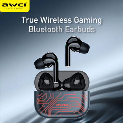 🎧 Awei T29 Pro – Auricolari Bluetooth 5.3 Gaming & Musica | Bassi Potenti, LED RGB, Ultra-Low Latency 65ms, Ricarica Rapida 10min=3h, Waterproof IPX5, Touch Control Smart