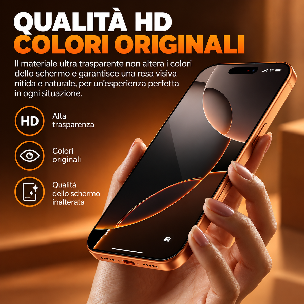 Pellicola Protettiva in Vetro Temperato per iPhone | 2 Pezzi con Kit di Applicazione Antipolvere | Alta Trasparenza | Anti-Impronte | Protezione Antiurto | Applicazione Facile e Precisa - MAGIC