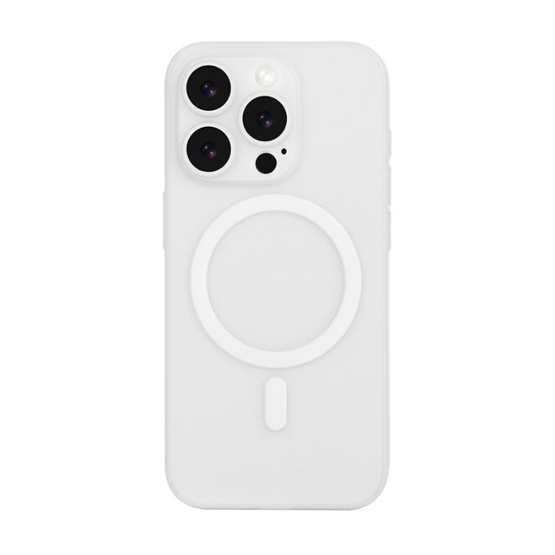 Cover Ultra Sottile da 12g per iPhone – Effetto Fumé, Finitura Opaca Antiscivolo, Compatibile con MagSafe, Anti-Impronta, Protezione Antiurto Mod. CS04